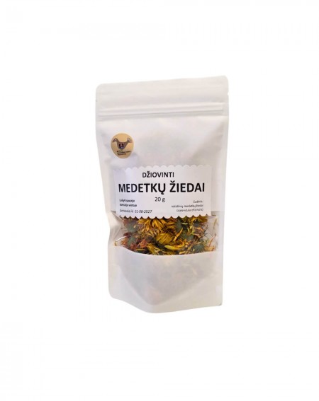 Džiovinti medetkų žiedai, 20 g.
